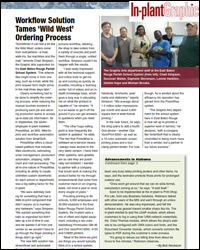 InPlant Graphics Article on PressWise Customer