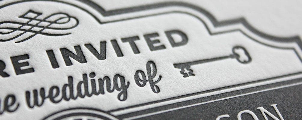 Nonstop offers premium printed products, including wedding invitations and die-cut business cards